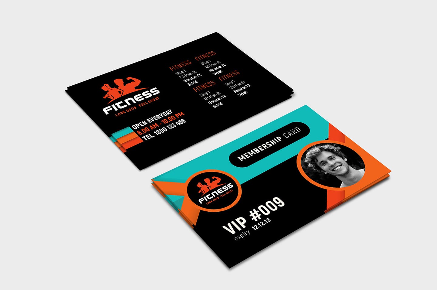 Gym / Fitness Membership Card Template in PSD, Ai & Vector In Gym Membership Card Template