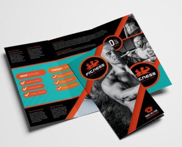 Gym / Fitness Tri-Fold Brochure Template