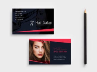 Hair Salon Business Card Template