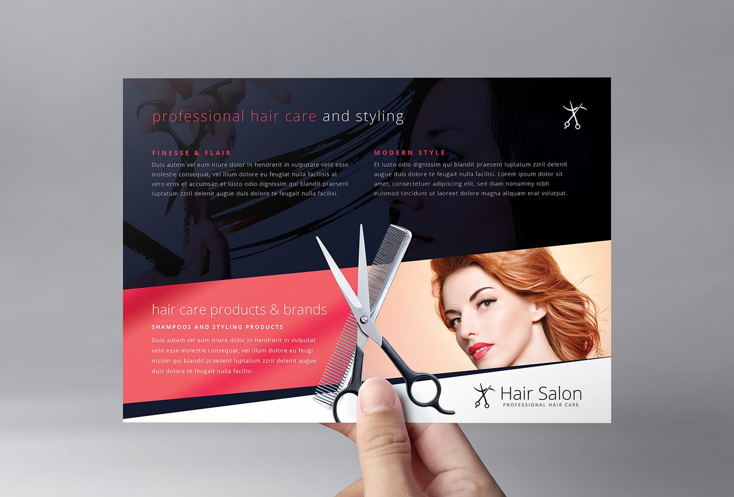 Hair Salon Flyer Template in PSD, Ai & Vector - BrandPacks