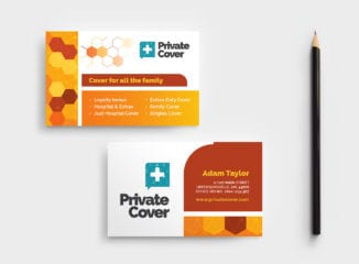 Health Insurance Business Card Template