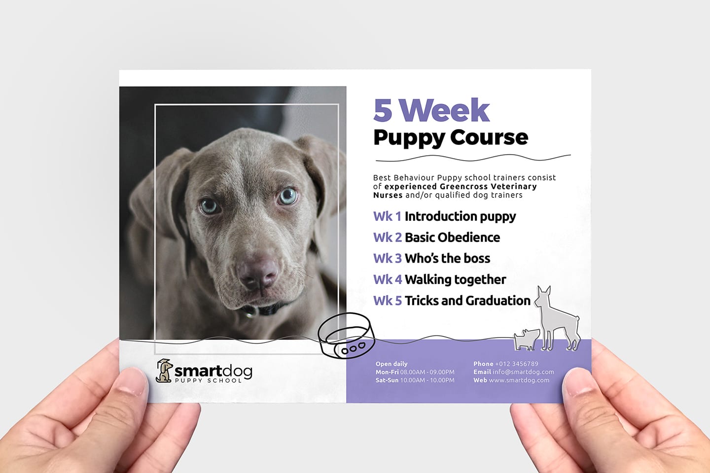Puppy School Flyer Template in PSD, Ai & Vector - BrandPacks For Nurses Week Flyer Templates