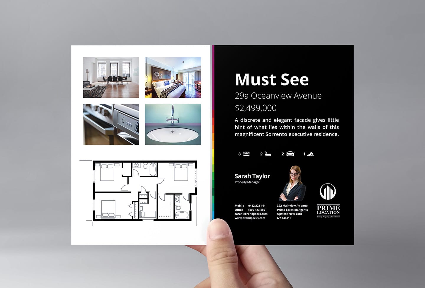 Real Estate Flyer Template in PSD, Ai & Vector - BrandPacks For Realtor Flyer Template