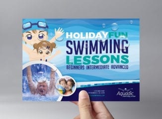 Swimming Lessons Flyer Template