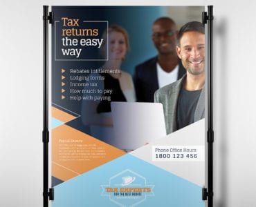Tax Service Poster Template