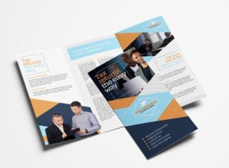 Tax Service Tri-Fold Brochure Template