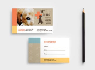 Vet Clinic Business Card Template