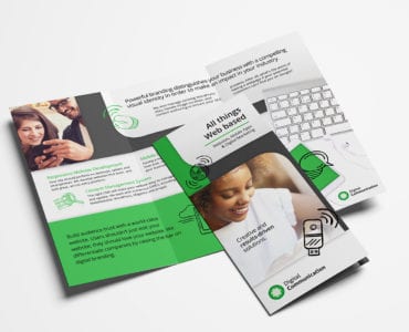 Web Designer Tri-Fold Brochure Template