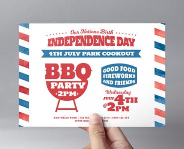Traditional 4th July Flyer Template