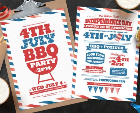Traditional 4th July Poster Templates