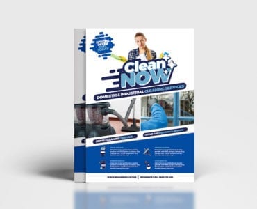 A4 Cleaning Service Poster Template