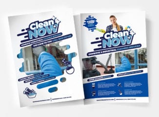 A4 Cleaning Service Poster Template