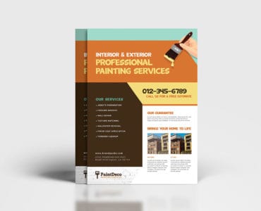 A4 Painter & Decorator Poster Template