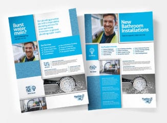 A4 Plumbing Service Poster Template