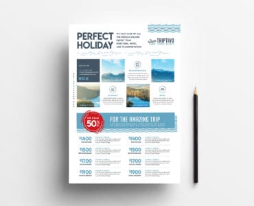 A4 Travel Company Poster / Advertisement Template