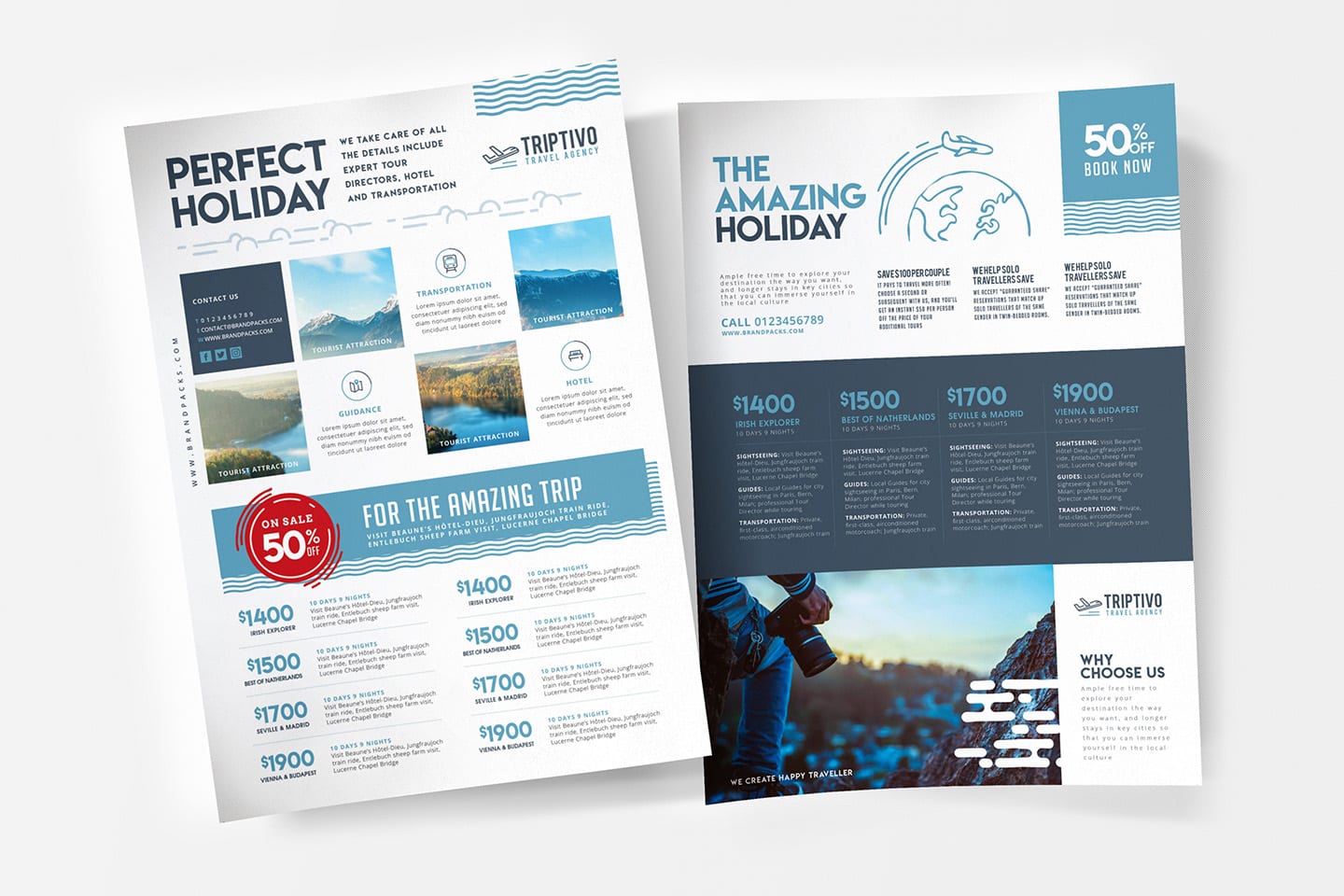 A4 Travel Company Poster / Advertisement Template