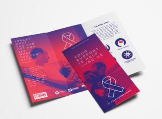 Cancer Charity Tri-Fold Brochure Template
