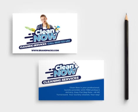 Cleaning Service Business Card Template