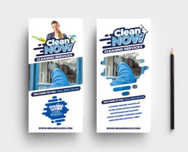 Cleaning Service DL Rack Card Template