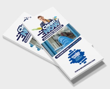 Cleaning Service DL Rack Card Template