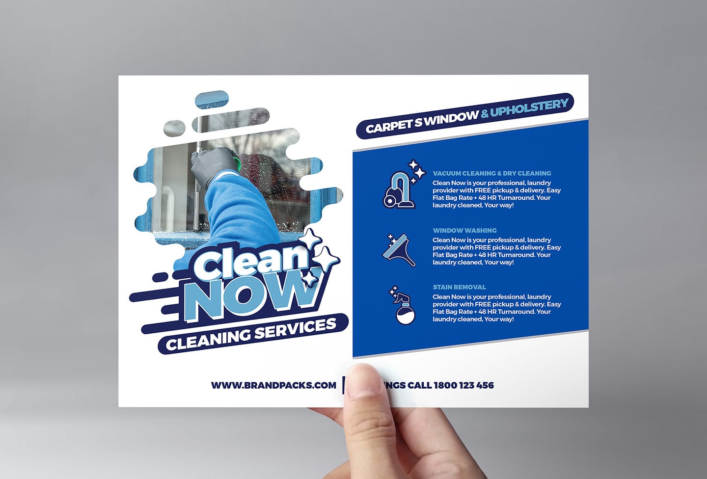 Cleaning Service Flyer Template in PSD, Ai & Vector - BrandPacks Regarding Commercial Cleaning Brochure Templates