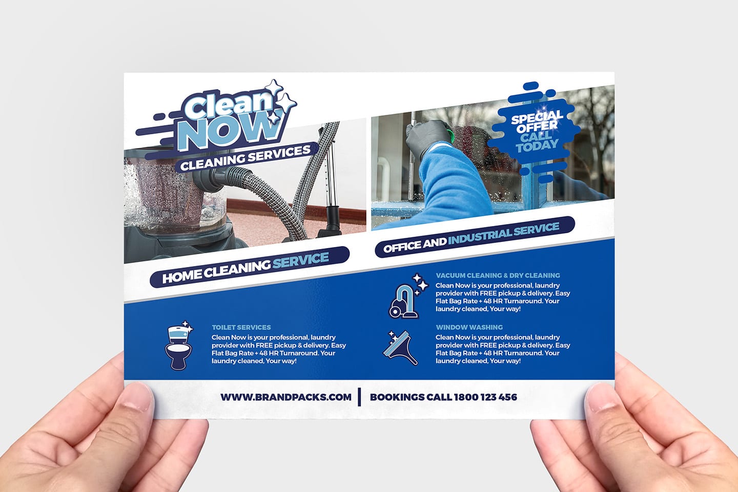Cleaning Service Flyer Template In PSD Ai Vector BrandPacks
