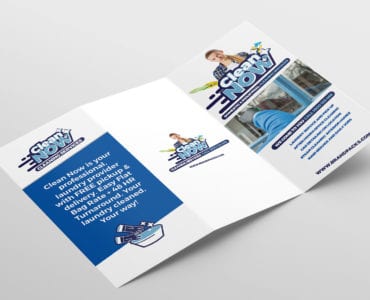 Cleaning Service Tri-Fold Brochure Template