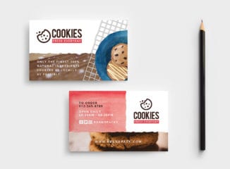 Cookie Shop Business Card Template