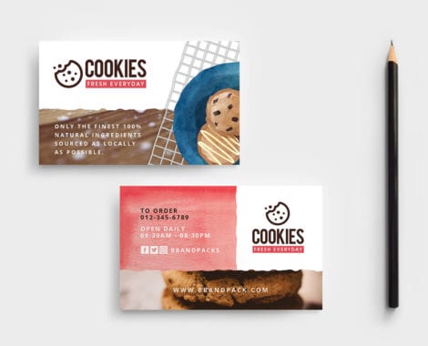 Cookie Shop Business Card Template