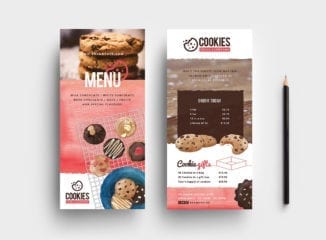Cookie Shop DL Card Template