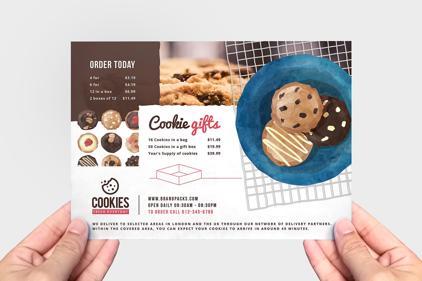 Cookie Shop Flyer Template In Psd Ai Vector Brandpacks