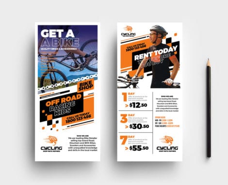 Cycling DL Rack Card Template
