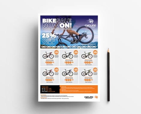 Cycling Shop Advertisement Template