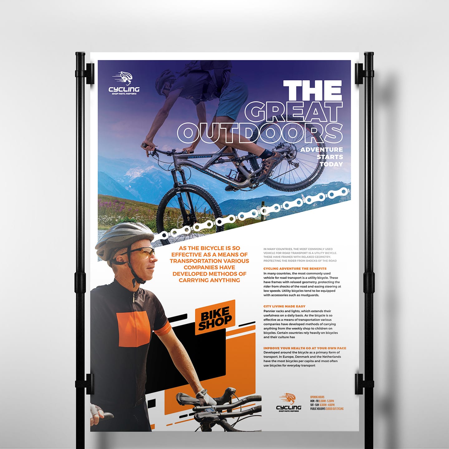 Cycling Shop Poster Template