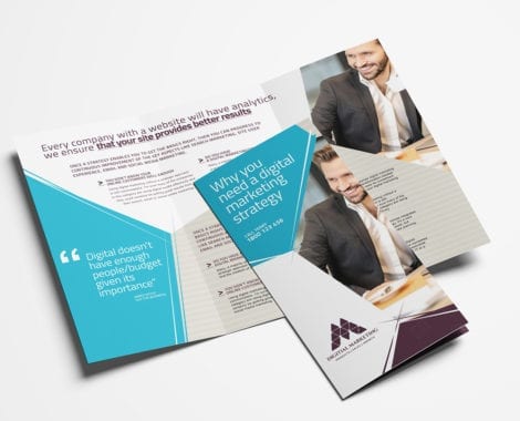 Digital Marketing Tri-Fold Brochure Template