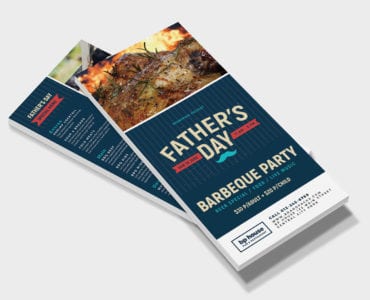 Father's Day DL Card Template in PSD, Ai & Vector