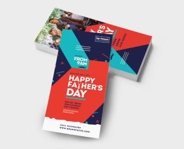 Father's Day DL Rack Card Template