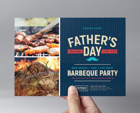 Father's Day Flyer Template