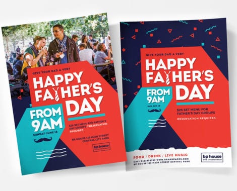 Father's Day Poster Template