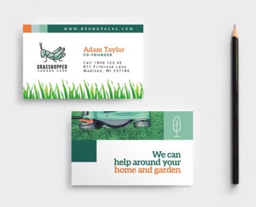 Gardener Business Card Template
