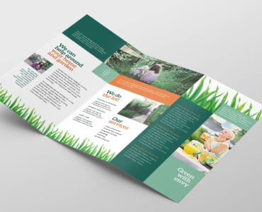 Gardener Tri-Fold Brochure Template