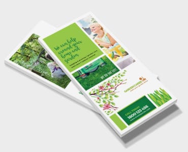 Gardening Service DL Rack Card Template