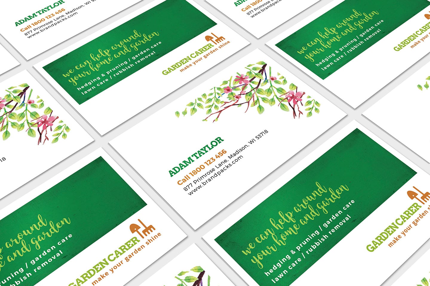 Gardener Business Card Template in PSD, Ai & Vector - BrandPacks With Gardening Business Cards Templates