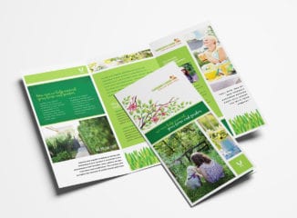 Gardening Service Tri-Fold Brochure Template