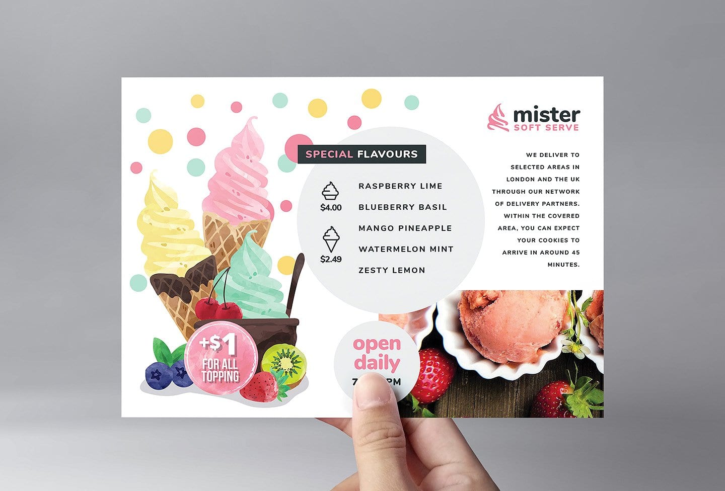 Ice Cream Shop Flyer Template in PSD, Ai & Vector - BrandPacks With Regard To Ice Cream Social Flyer Template