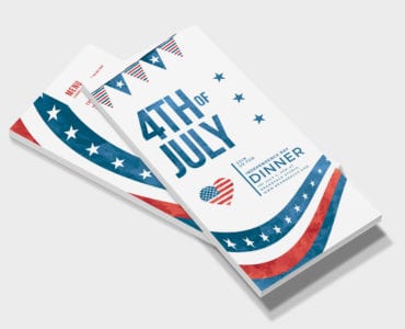 July 4th DL Rack Card Template