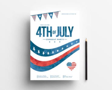 July 4th Poster Template