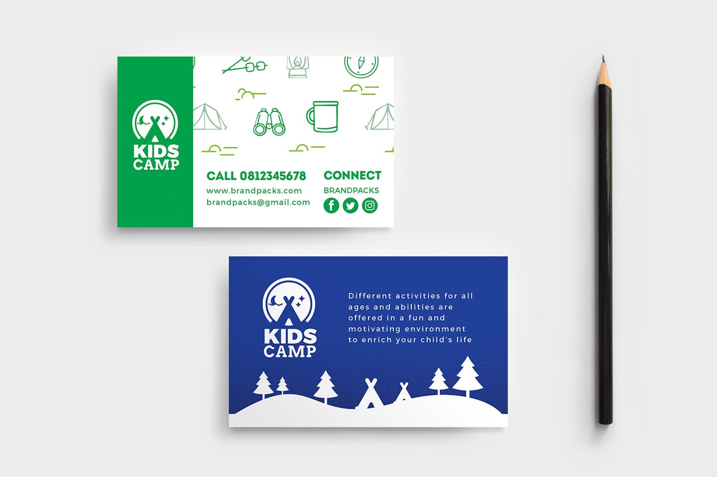 Kid's Camp Business Card Template