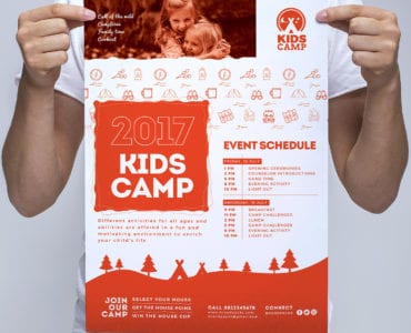 Kid's Camp Poster Template