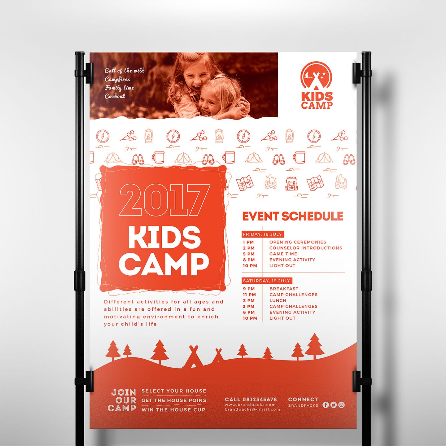 Kid's Camp Poster Template